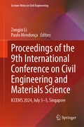 Cover: Proceedings of the 9th International Conference on Civil Engineering and Materials Science - Springer