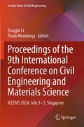 Cover: Proceedings of the 9th International Conference on Civil Engineering and Materials Science - Springer