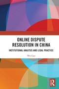 Cover: Online Dispute Resolution in China - Routledge