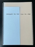 Cover: Distinguish the Limit from the Edge - Book Works