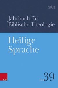 Abbildung von: Heilige Sprache - Vandenhoeck & Ruprecht