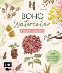 Abbildung von: Boho Watercolor - Flowers & Garden - Edition Michael Fischer / EMF Verlag