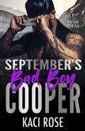 Cover: September's Bad Boy - Cooper (Bad Boys of Mustang Mountain, #9) - 5 Little Roses Publishing