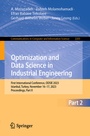 Cover: Optimization and Data Science in Industrial Engineering - Springer