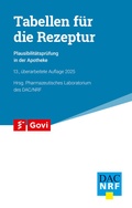 Bild: Tabellen f&uuml;r die Rezeptur - Avoxa - Mediengruppe Deutscher Apotheker