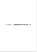 Cover: Mania Godarzani-Bakhtiari - Universit&auml;t der K&uuml;nste Berlin