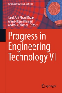 Enlarge image Cover: Progress in Engineering Technology VI - Springer