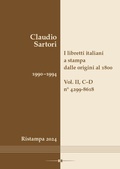 Cover: I libretti italiani a stampa dalle origini al 1800. Catalogo analitico con 16 indici - Hollitzer Wissenschaftsverlag