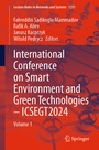 Cover: International Conference on Smart Environment and Green Technologies - ICSEGT2024 - Springer