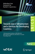 Cover: Towards new e-Infrastructure and e-Services for Developing Countries - Springer