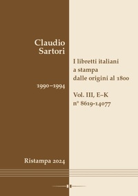 Abbildung von: I libretti italiani a stampa dalle origini al 1800. Catalogo analitico con 16 indici - Hollitzer Wissenschaftsverlag