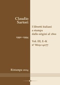 Cover: I libretti italiani a stampa dalle origini al 1800. Catalogo analitico con 16 indici - Hollitzer Wissenschaftsverlag