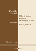 Cover: I libretti italiani a stampa dalle origini al 1800. Catalogo analitico con 16 indici - Hollitzer Wissenschaftsverlag
