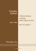 Cover: I libretti italiani a stampa dalle origini al 1800. Catalogo analitico con 16 indici - Hollitzer Wissenschaftsverlag