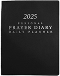 Cover: 2025 Personal Prayer Diary and Daily Planner - Black (Italian Vinyl, Smooth) - YWAM Publishing