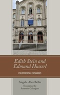 Cover: Edith Stein and Edmund Husserl - Lexington Books