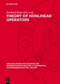 Cover: Theory of Nonlinear Operators - De Gruyter