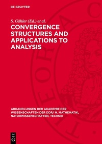 Abbildung von: Convergence Structures and Applications to Analysis - De Gruyter