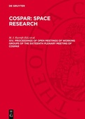 Cover: Proceedings of Open Meetings of Working Groups of the Sixteenth Plenary Meeting of COSPAR - De Gruyter