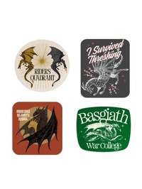 Enlarge image Cover: Rebecca Yarros's Fourth Wing: Dragon Rider Stickers - Sticker Set of 4 - Out of Print Clothing