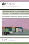 Cover: Und Hoffnung hie&szlig; und Brot und morgen weiterleben - Wallstein