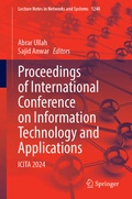 Cover: Proceedings of International Conference on Information Technology and Applications - Springer Nature Switzerland AG