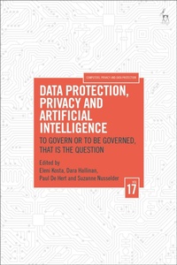 Enlarge image Cover: Data Protection, Privacy and Artificial Intelligence, Volume 17 - Hart Publishing