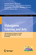 Cover: Videogame Sciences and Arts - Springer