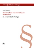 Cover: Beweisverbote und Beweislast im Strafprozess - utzverlag GmbH