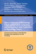 Cover: China Conference on Knowledge Graph and Semantic Computing and International Joint Conference on Knowledge Graphs - Springer Nature Switzerland AG