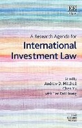 Cover: A Research Agenda for International Investment Law - Edward Elgar Publishing