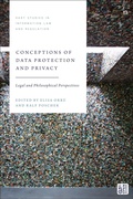 Cover: Conceptions of Data Protection and Privacy - Hart Publishing