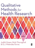 Cover: Qualitative Methods for Health Research - SAGE Publications Ltd