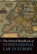 Cover: The Oxford Handbook of International Law in Europe - OUP eBook