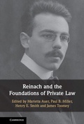 Cover: Reinach and the Foundations of Private Law - Cambridge University Press