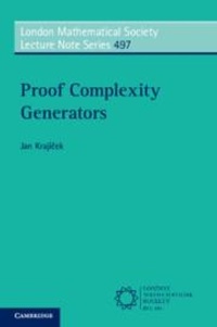Enlarge image Cover: Proof Complexity Generators - Cambridge University Press