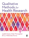 Cover: Qualitative Methods for Health Research - SAGE Publications Ltd