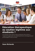 Cover: Education therapeutique ou soutien legitime aux etudiants ? - Editions Notre Savoir