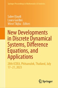 Enlarge image Cover: New Developments in Discrete Dynamical Systems, Difference Equations, and Applications - Springer