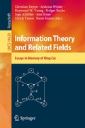 Cover: Information Theory and Related Fields - Springer