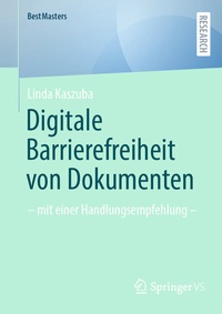 Abbildung von: Digitale Barrierefreiheit von Dokumenten - Springer VS
