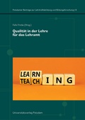Cover: Qualit&auml;t in der Lehre f&uuml;r das Lehramt - Universit&auml;tsverlag Potsdam
