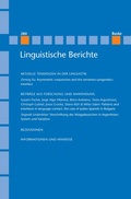 Cover: Linguistische Berichte Heft 280 - Buske, H