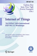 Cover: Internet of Things. 7th IFIPIoT 2024 International IFIP WG 5.5 Workshops - Springer