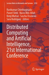 Enlarge image Cover: Distributed Computing and Artificial Intelligence, 21st International Conference - Springer