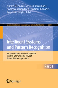 Enlarge image Cover: Intelligent Systems and Pattern Recognition - Springer