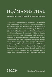 Enlarge image Cover: Hofmannsthal - Rombach Wissenschaft