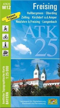 Abbildung von: ATK25-M12 Freising (Amtliche Topographische Karte 1:25000) - Landesamt für Digitalisierung, Breitband und Vermessung, Bayern