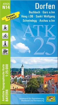 Abbildung von: ATK25-N14 Dorfen (Amtliche Topographische Karte 1:25000) - Landesamt für Digitalisierung, Breitband und Vermessung, Bayern