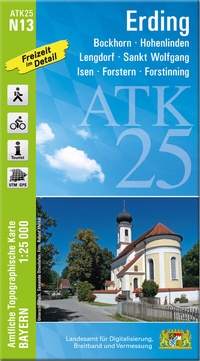 Abbildung von: ATK25-N13 Erding (Amtliche Topographische Karte 1:25000) - Landesamt für Digitalisierung, Breitband und Vermessung, Bayern